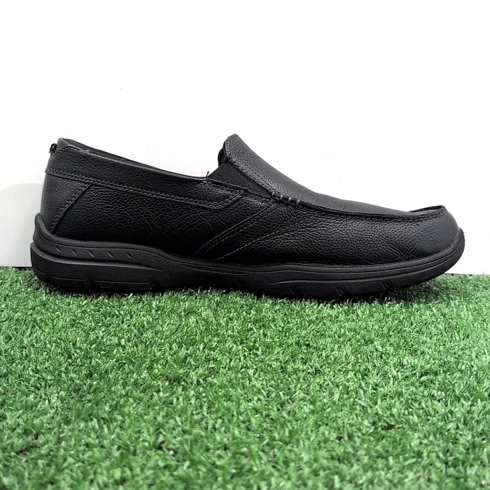 Skechers Harper-Forde Shoes Men's Size 10 Black Slip On Loafers‎ Daily Dress